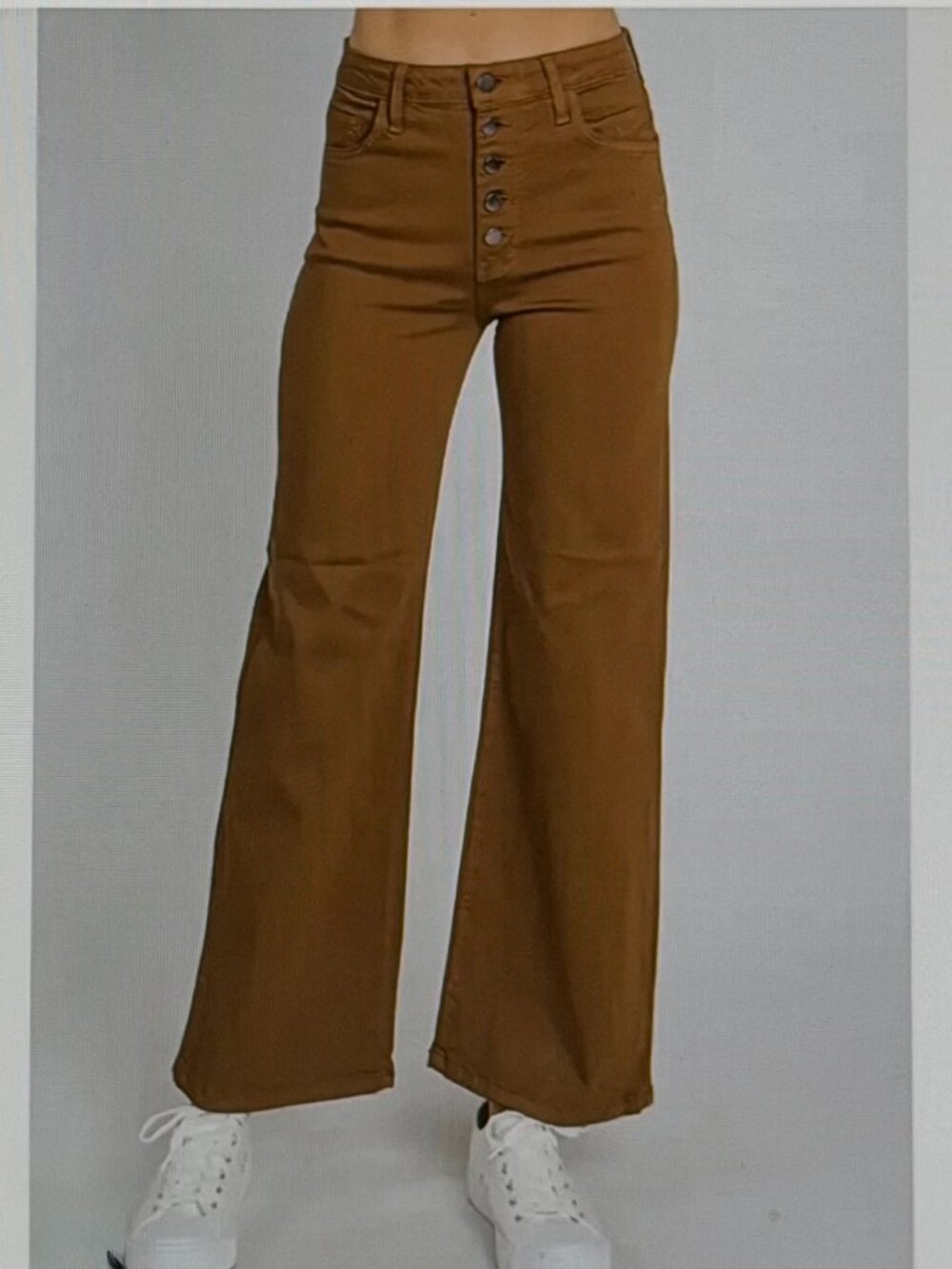 New without Tags Genoa Wide Leg Crop Brown Jeans Letter to Juliet